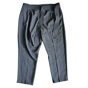 NEW Lavish Alice Black Professional Tie Waist Belt Trouser Pant Size 20
